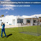 10x7x3ft Basics Golf-Übungsnetz mit Tragetasche, tragbare Golfnetze, persönliche Driving Range für Schwungtraining, Chipping, Garten, Outdoor