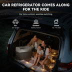 30L 35L 40L 45L 50L 55L Car Refrigerator DC 12V/24V Car Freezer Fridge -4℉~68℉ RV Portable Compressor Cooler Camping Travel
