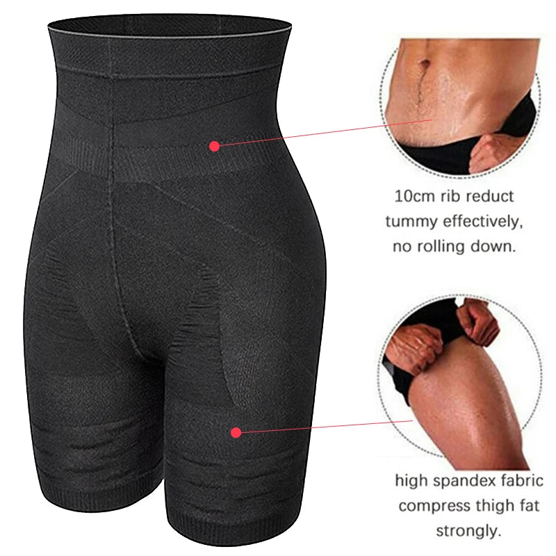 Herren Body Shaper Bauchkontroll-Shorts Shapewear Bauchmieder Boxer Slips Hohe Taille Schlankheitsunterwäsche Bein Kompressionshose