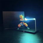DRAGON BALL Son Goku Kamehameha Nachtlampe Schreibtisch-Dekorationsmodell Nacht Anime umgebende Kinderspielzeuge Geburtstagsgeschenk