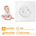 Weiße Schutzkappen für Steckdosen Babypflege Transparent Anti-Stromschlag Babystecker Steckdosenschutz