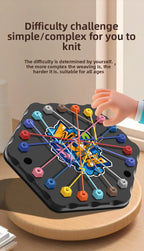 Kinder Seilknoten Puzzle Brettspiel Farbige Linie Gedrehte Verbundene Seile Logik Denkspiel Tischspiel Eltern Kind Interaktives Spielzeug