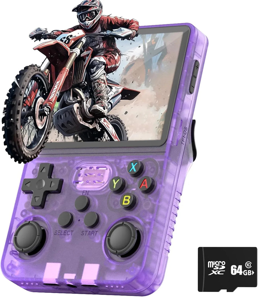 R36S Klassische Retro-Spielkonsole mit ARKOS System Videospiele Einzelkarte Tragbare Handheld-Spielkonsole Kindergeschenk 3,5 Zoll