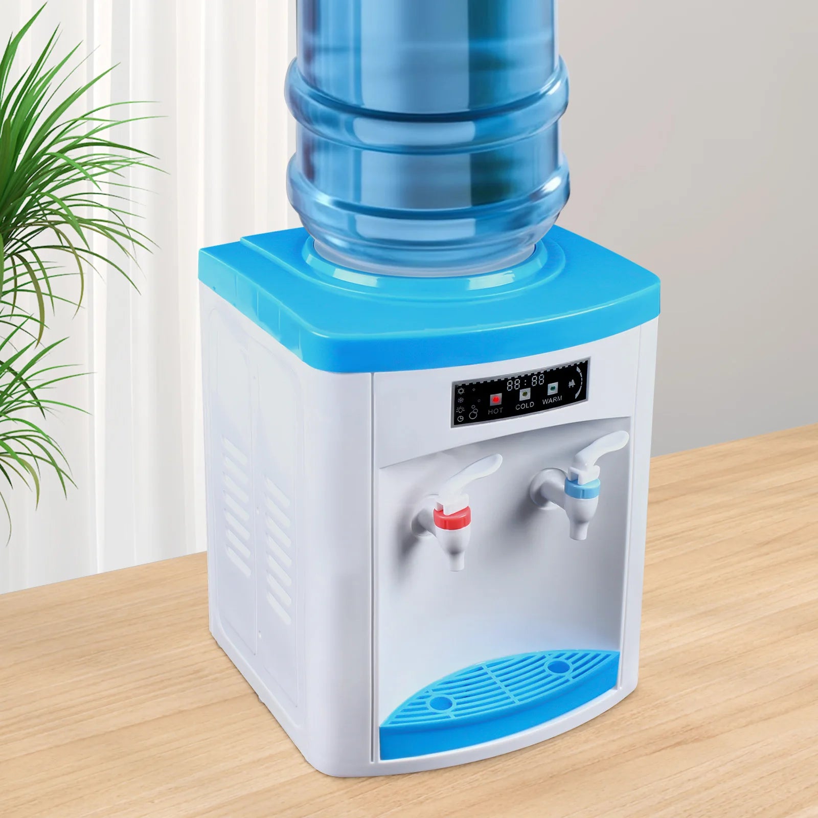 Kompakter Heiß- und Kaltwasserspender, energiesparender Tisch-Wasserspender aus Edelstahl, Mini-Trinkstation für Büro und Zuhause