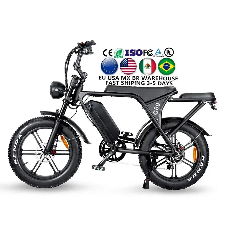 Hochwertiges Elektromotorrad, 750-W-Motor, 48-V-15-Ah-Akku, kann als Transportmittel und Offroad-E-Bike verwendet werden