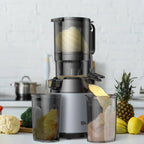 BioloMix Kaltpress-Entsafter, mit 130 mm Einfüllschacht, für ganze Früchte und Gemüse, hohe Saftausbeute, BPA-freier Slow Masticating Juicer