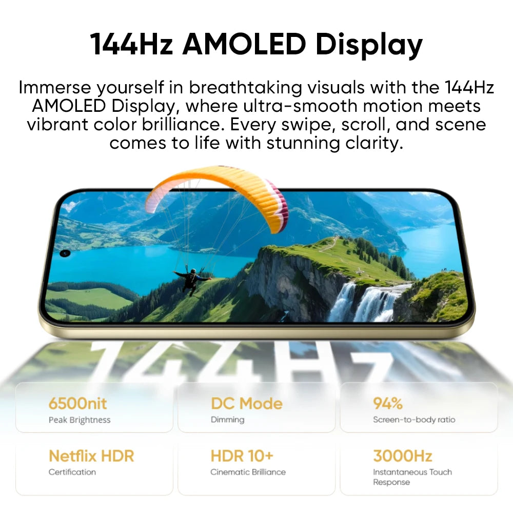 Neu eingetroffen: realme 16 Pro 5G Smartphone Europäische Version 200 MP LumaColor Kamera 6500 Nits AMOLED Display 6500 mAh Akku NFC