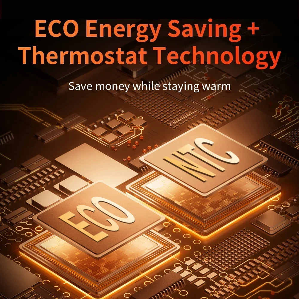 1000W Elektrische Heizung Tragbarer Mini-Tischheizlüfter Intelligenter Warmluftbläser für Zuhause Schlafzimmer Büro Wärmegerät für den Winter