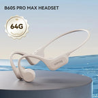 Sanag B60S Knochenschall-Kopfhörer IPX8 Schwimmen Bluetooth Kopfhörer Kabelloses Headset 32GB/64GB MP3 mit Mikrofon Ohrhörer