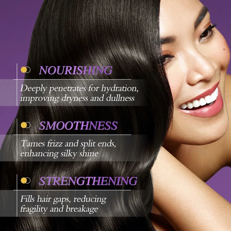 Magische Keratin Haarmaske 5 Sekunden Reparatur Beschädigtes Frizziges Haar Weich Glatt Glänzend Nährende Tiefenwirksame Feuchtigkeit Haarpflegeprodukt