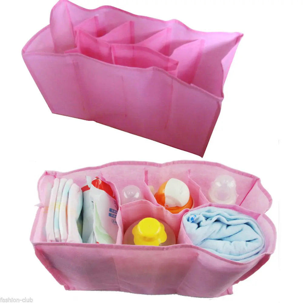 Tragbare Wickeltasche Flaschenaufbewahrung Multifunktionale separate Tasche Windel Umhängetasche Babytasche Windel-Organizer