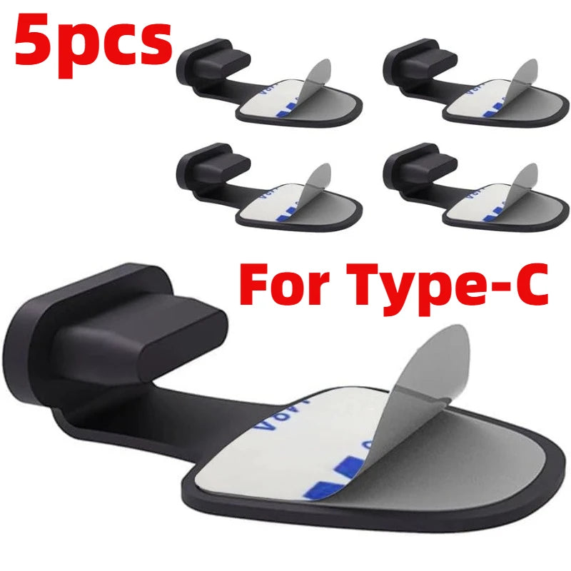 5 Stück Ladeanschluss Staubschutzstecker für iPhone USB Typ-C Silikon Staubschutzkappen