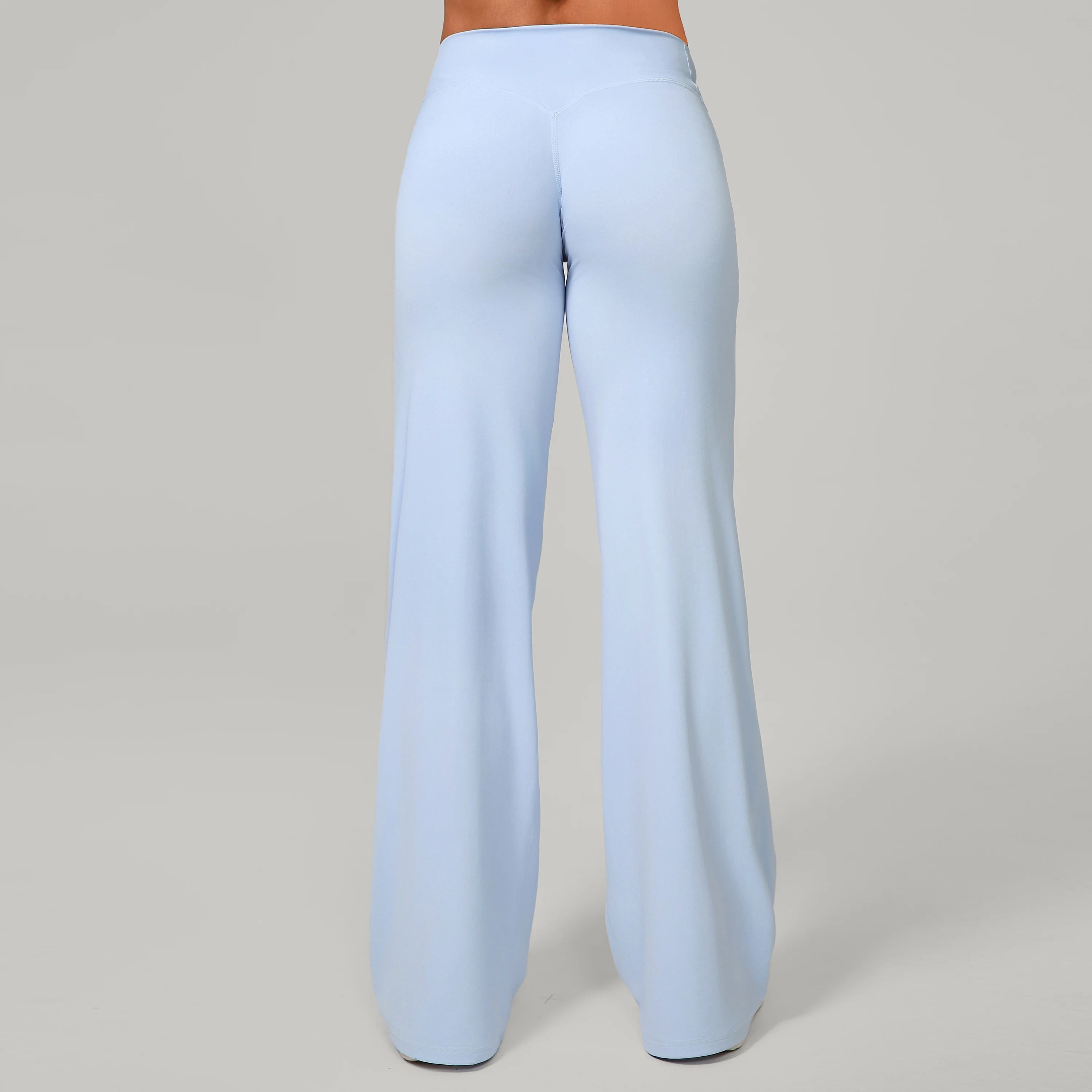 Damen gerade Yoga-Leggings weicher, dehnbarer Stoff Damen-Yogahosen GYM Schweißableitende Eigenschaften Lauf-Sport-Hosen