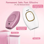 Laser-Epilierer IPL Haarentfernung Laser-Epilierer für Frauen 500.000 Lichtimpulse Epiliergerät Dauerhafte Schmerzlose Haarentfernung