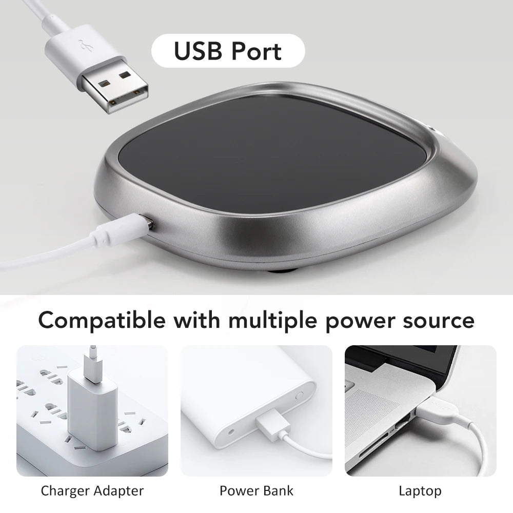 USB-Tassenwärmer, Kaffee, intelligente konstante Temperatur, elektrische Tassenheizplatte, Warme-Milch-Platte, Zuhause, Büro, Tee-Wasser-Heizuntersetzer