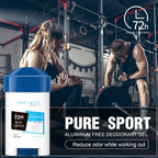 72h Langzeit Deodorant Herren, Aluminiumfrei Frischer Duft, Pure Sport für Fitnessstudio & Training, Achselgeruchsentfernung, Keine Flecken