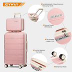 Joyway Reisegepäck-Sets, stilvolles Handgepäck und Koffer-Set, robust, langlebig, kratzfest, TSA-Schloss, Spinner-Räder