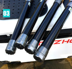 1.8-3.6m Kohlefaser Angelrute und Rollen-Set, superharte Teleskop-Angelrute, Spinnrollen-Set, max. Widerstand 3-8kg Pesca