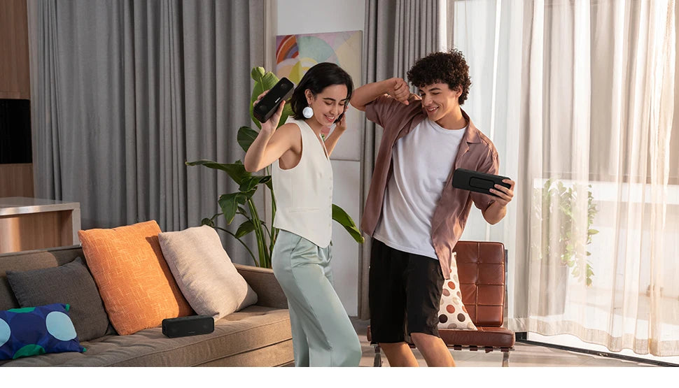 (EU Lager) Soundcore 3 von Anker, Bluetooth 5.0 Lautsprecher, 24 Std. Spielzeit, IPX7 wasserdicht, Stereo-Sound mit Titanmembran, Bas