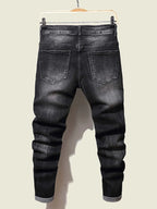 Fashion Herren Jeans Stretch Blau Skinny Jeans Für Herren Casual Slim Fit Denim Hosen Korean Style Herrenhosen Jeans