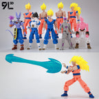 9L3D Gedruckte Dragon Ball Son Goku Vegeta Beerus Frieza Anime Lucky13 Dummy13 Titan13 Actionfiguren Mehrgelenkige Bewegliche Spielzeuge