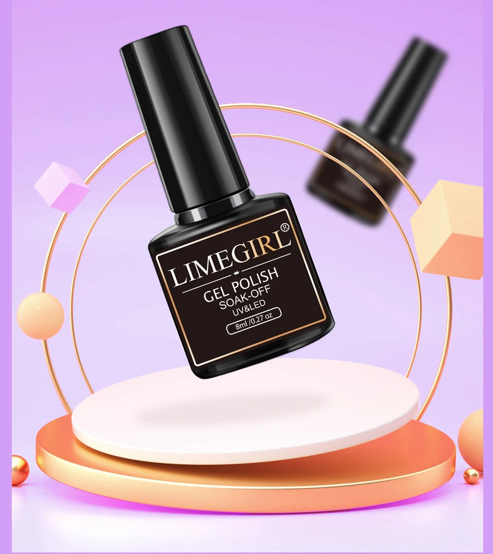 Limegirl Nagelset Nagelgel-Werkzeugset 54W Nagellampe 18/12/7 Farben UV-Gel-Nagellack-Set Enthält Nagelfräser Nagelset