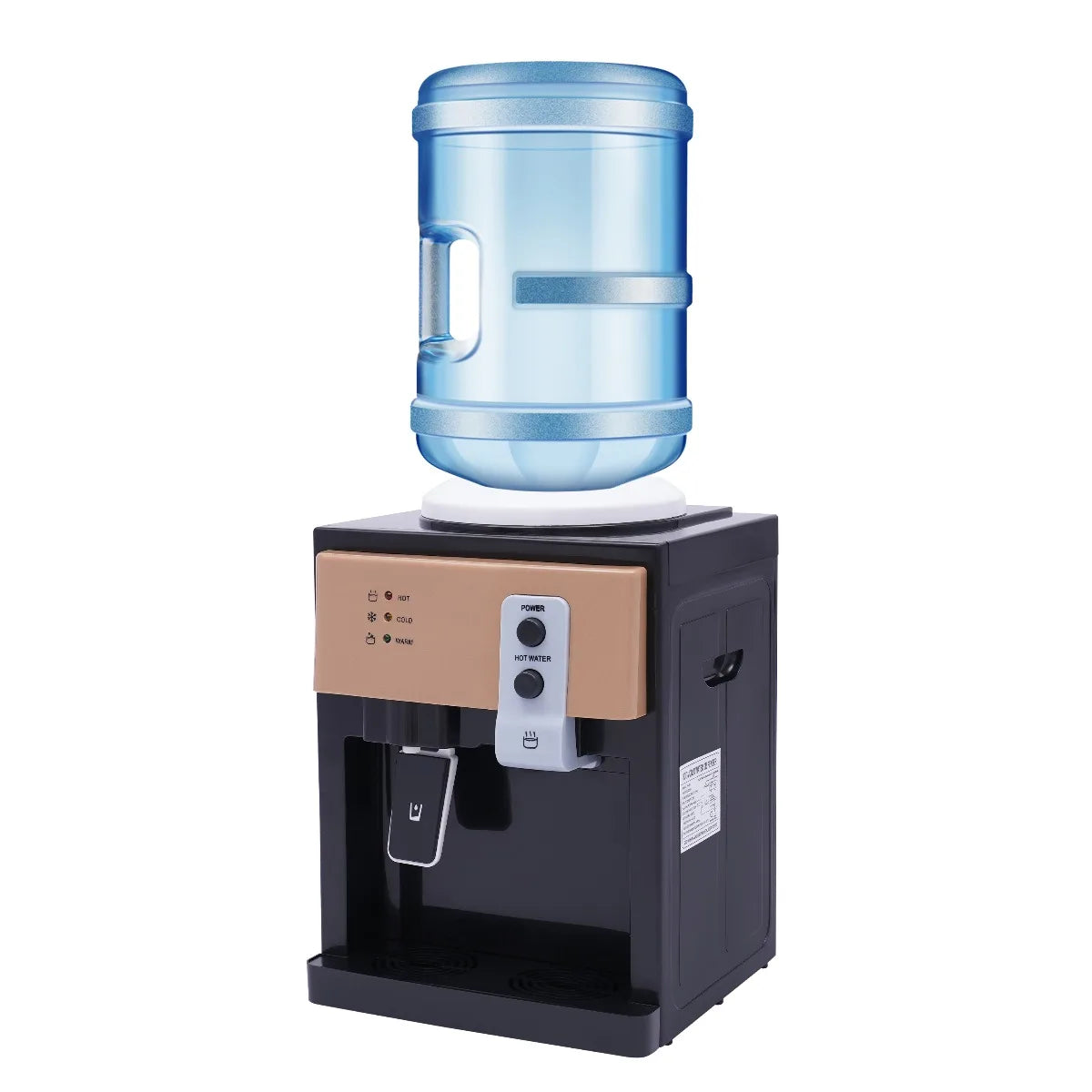 Wasserspender, Wasserkühler, Tischgerät, Heiß- und Kaltwasserfunktion, schnelle Heiz- und Kühlfunktion für 3,5/5/10/18,9L Flaschen, 220V