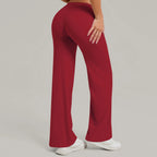 Damen gerade Yoga-Leggings weicher, dehnbarer Stoff Damen-Yogahosen GYM Schweißableitende Eigenschaften Lauf-Sport-Hosen