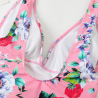 Sexy Bademode Damen Tiefer V-Ausschnitt Einteiliger Badeanzug 2026 Neuer Damen Badeanzug Damen Bodysuit Schwimmen für Strandbekleidung Monokini