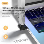 NNBILI USB3.0 Male to Female Right Angle Extension Adapter USB Upward Elbow 90 Degree Adapter 10Gbps For Laptop PC Connector
