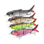 Automatischer Swimbait, elektrischer, robotergesteuerter Angelköder, 4-Segment, automatisch, mehrteiliger Köder, USB-wiederaufladbar, Wobbler, Pesca-Zubehör