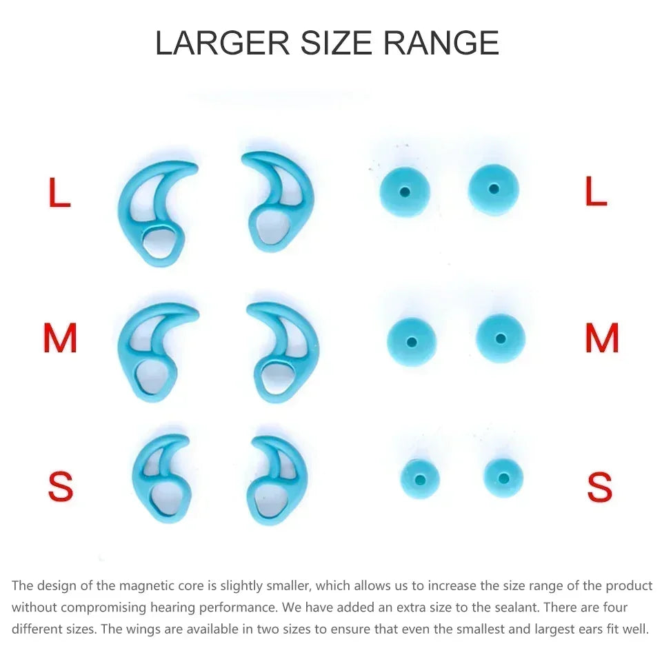 Swimming Ear Plugs for Adults, 3 Pairs Waterproof Reusable Silicone Swim Earplugs with Removable Cord,Perfect for  Water Sports