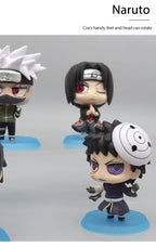Anime Naruto Actionfigur Naruto Sasuke Kakashi Itachi Modell Spielzeug Desktop Ornament Dekoration Geschenk Junge Mädchen