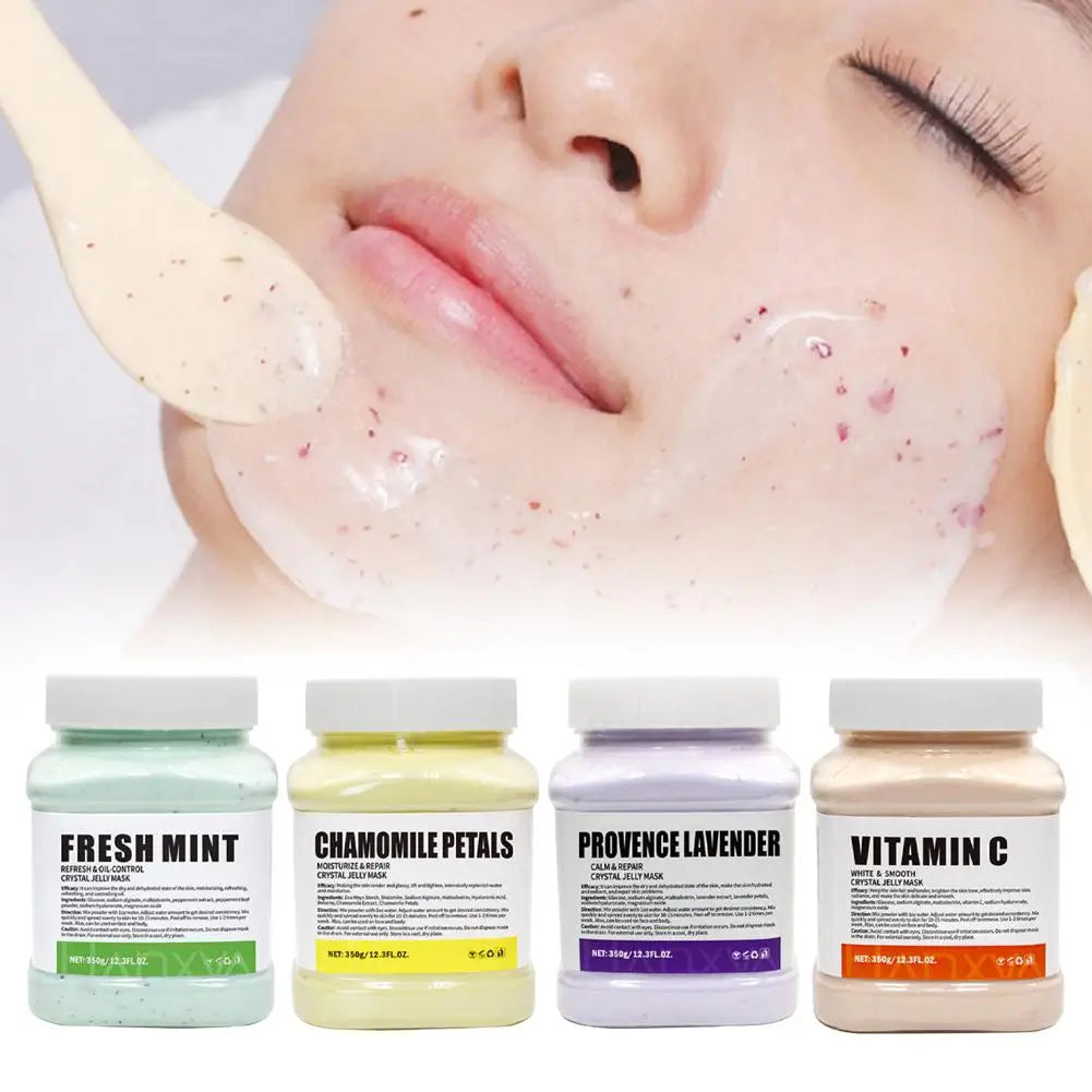 Gelee-Maske für professionelle Gesichtsbehandlungen, glatte Rosen-Gesichtsmaske für die Hautpflege, feuchtigkeitsspendende, nährende Hydro-Gelee-Maskenpuder, Gel-Abziehmaske