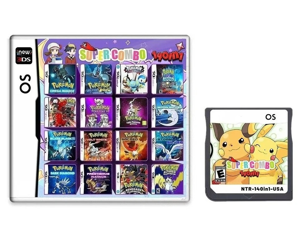 NDS-Spielkarte, Pokémon-Serie Platin, Pure Heart, True Soul, Conquest, Garbage Gold, Neue Version Englisches Spiel