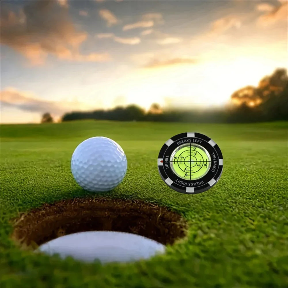 Golf Putt Ball Marker Hohe Präzision Runder Grünleser Golf Putting Hilfe Golf Slope Putting Reader 1PC JJ024