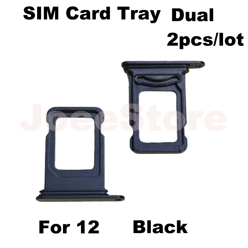 2 Stück SIM-Karten-Fachschlitz für iPhone 12 13 Dual-SIM-Karten-Adapter-Chip-Halter Ersatzteile