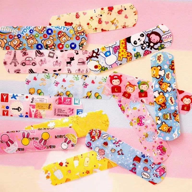 60/120/240/360/480pcs Cartoon Pattern Waterproof Hemostasis Band Aid Stickers for Kids Adhesive Bandage Wound Plaster First Aid Main image