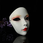 Party Supplies Vollgesichts-Cosplay Geisha Maske Blumen-Verkleidung Hanfu Cosplay Maske Maskerade Gruselige japanische Maske Kinder