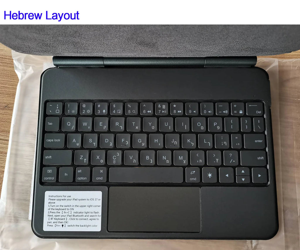 TouchPad Magic Keyboard für iPad Air 11 13 M4 2026 M3 M2 iPad 10 10. Gen. Air 4 5 6 iPad Pro 11 12,9 13'' M5 M4 Smart Cover Hintergrundbeleuchtung