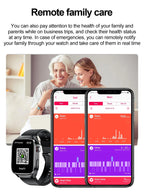2026 Neue Pflegegrad-Harnsäure-Blutfettwerte Smartwatch Herren EKG+PPG Blutdruck Herzfrequenz Bluetooth Anruf Gesundheits-Smartwatch