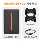 Launchbox 500GB Gaming-Festplatte, tragbare Gaming HDD mit über 3700 PC-/3D-Spielen für PS4/PS3/PS2/Wii/WiiU/Switch Spielekonsolen für PC