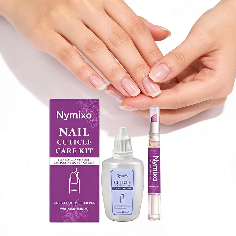 1/2er-Set Nagelhäutchenpflege-Kit, Nagelhaut-Erweichungsöl, Nagelhautentferner für Gel, überwachsene Nagelhaut erweichen, Peeling für Nägel