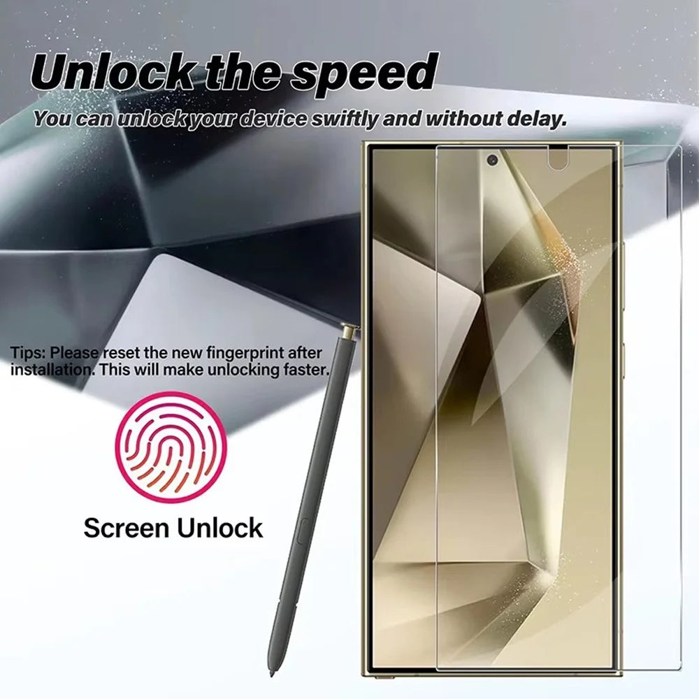 S26 S25 Ultra Schutzglas für Samsung Galaxy S25 S24 Ultra Displayschutzfolie A17 A27 A37 A57 A56 A36 A26 A55 A54 A53 A15 A16 A35 Glas S21 S22 S23 Plus Pelicula Cristal Templado S24 FE Telefon Frontfolie