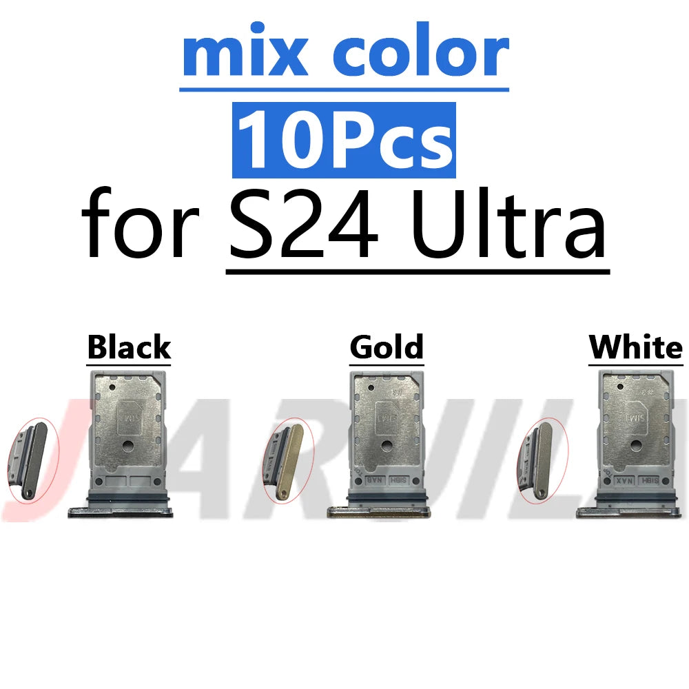 10 St. SIM-SD-Dual-Karten-Telefonkartenhalter-Adapter in verschiedenen Farben für Samsung S23 S24 S25 Plus S23 Ultra SIM-Kartenfach Einschub