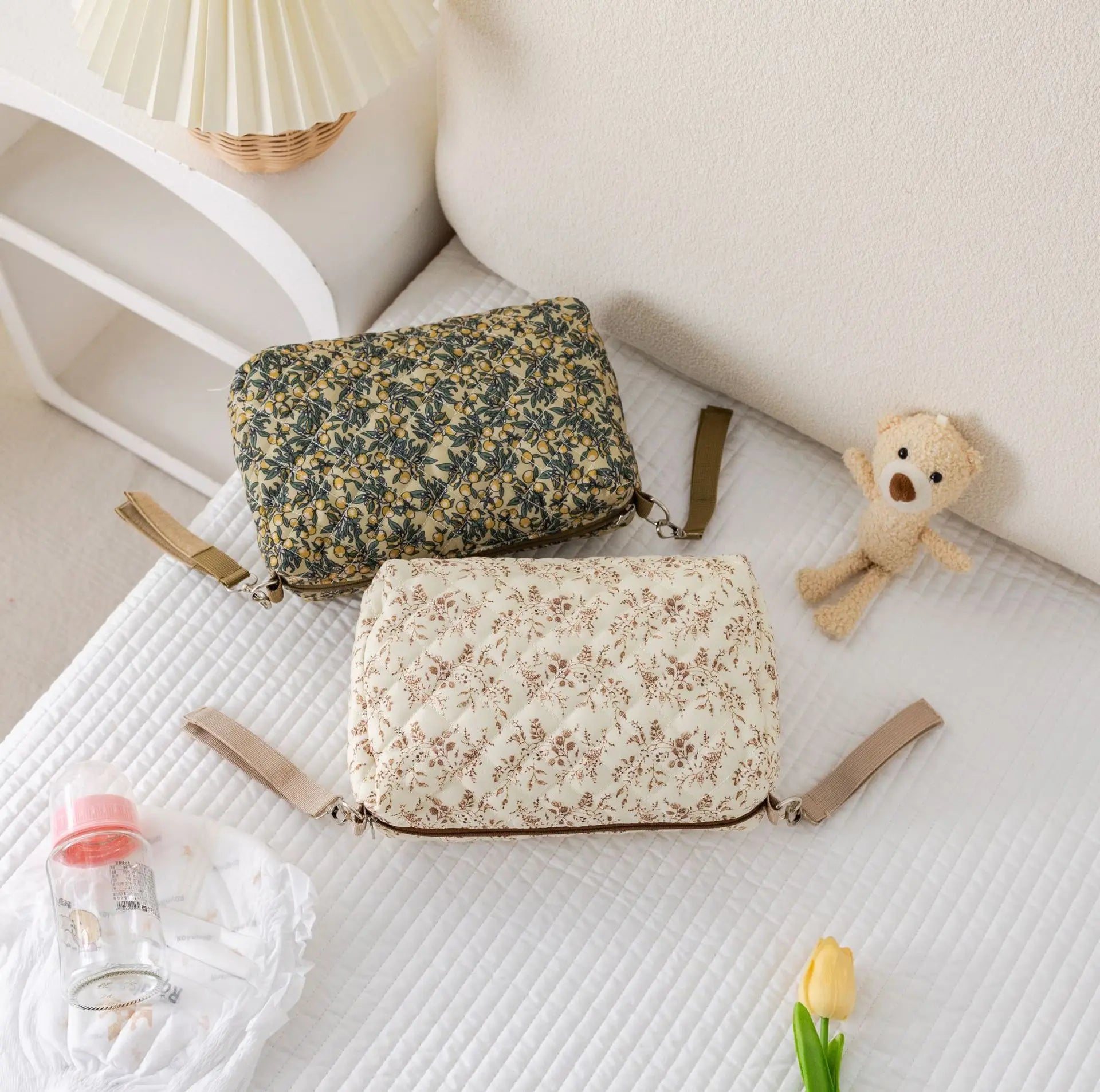 1x Tragbare Baby-Wickeltasche Reisetasche Mama- & Babyartikel Organizer Kinderwagentasche Kosmetik- & Kulturtasche