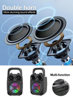 500mAh Bluetooth-Lautsprecher Soundbox Hochleistungs-Bluetooth-Lautsprecher TF-UDisk-Karaoke-Handlautsprecher Subwoofer zum Tanzen
