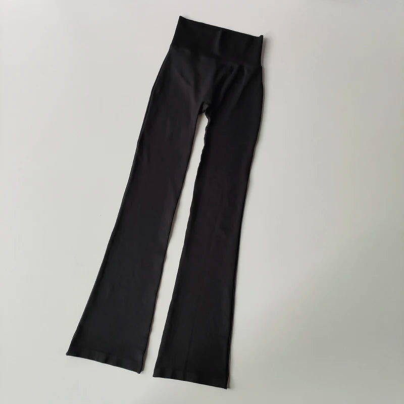 High-Waist Kompressionshose ohne sichtbare Nähte, Mikro-Schlag Yoga Outdoor-Bekleidung Nahtlose Elastische Fitnesshose Shaping Leggings