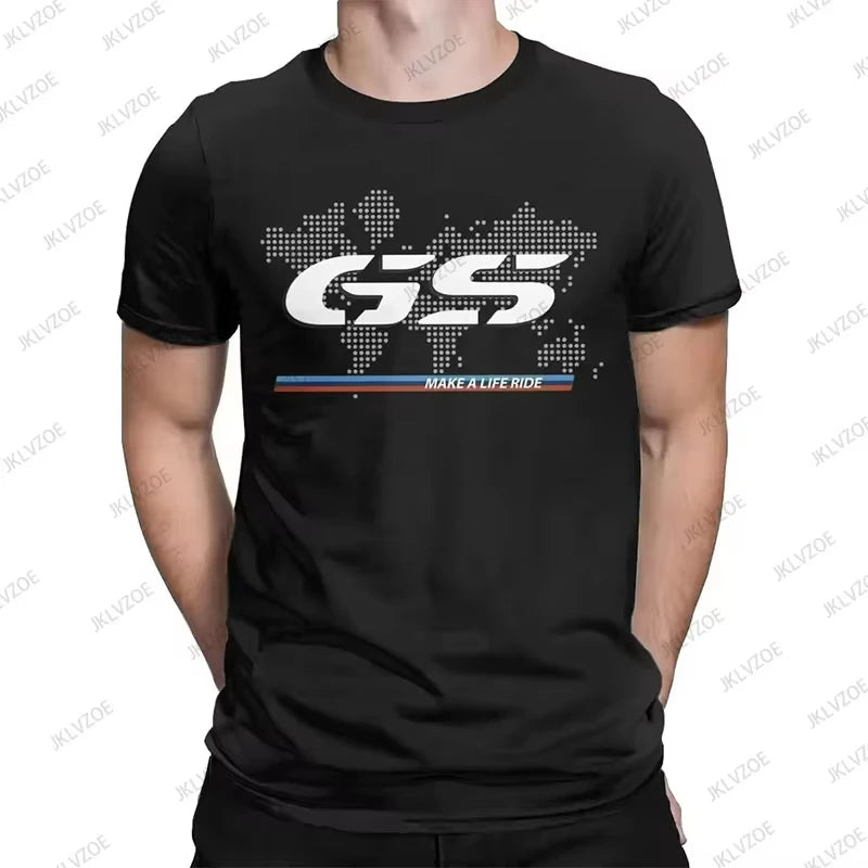 2025 Summer New Cotton For 1250 GS Exclusive for BMW Fans Motorrad R1250GS Motorcycle T Shirt Men Hip Hop Streetwear Unisex Tops