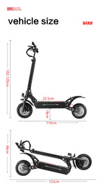 BOYUEDA Q7PRO Elektroroller 3200W Doppelmotor 52V19AH Faltbar 10 Zoll Reifen 70KM/H Höchstgeschwindigkeit 70KM Reichweite mit Sitz